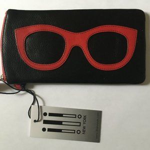 Ili New York Leather Glasses Case NWT